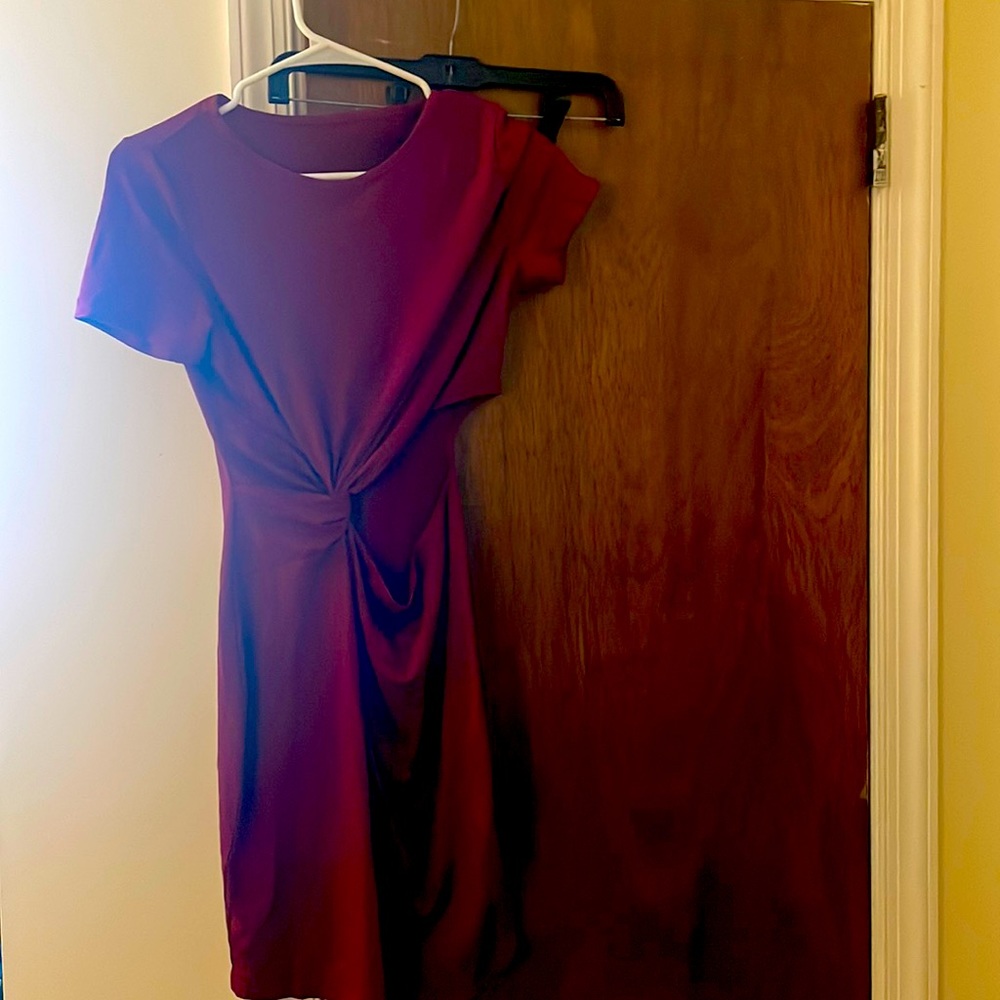 Short sleeve open side dress